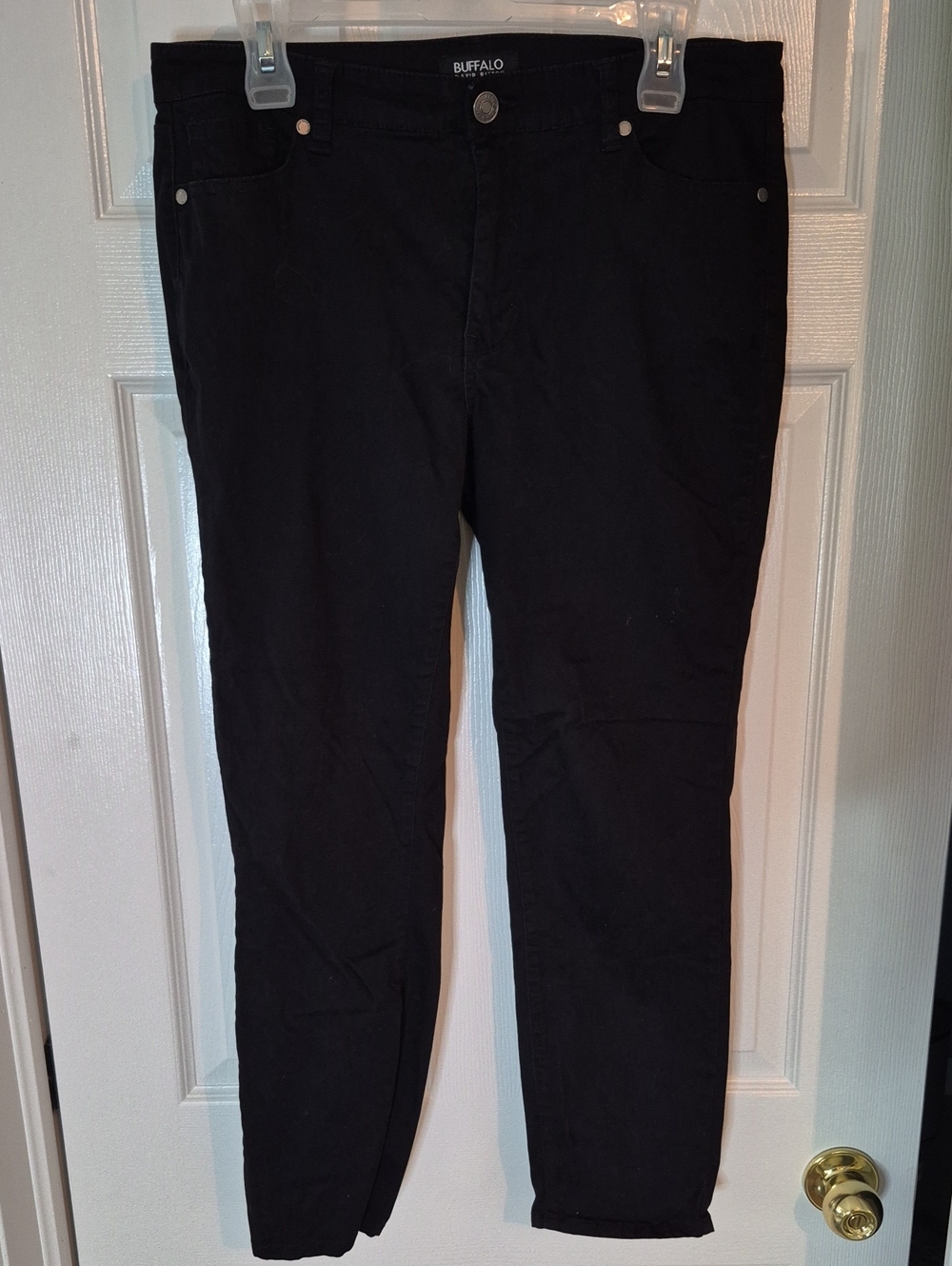 Buffalo David Bitton Midrise Stretch Skinny Ankle Grazer Size 10 / 30 Black